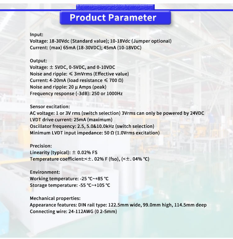 MEAS LDM-1000Y Spot LVDT RVDT 4/5/6 Wire Connection Displacement Sensor Signal Regulator