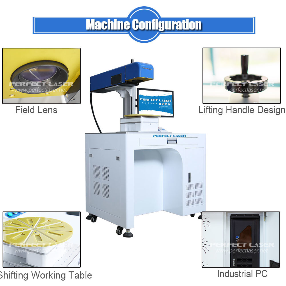 4 - 8 Position Shift Metal Laser Marker , Stainless Steel Laser Engraving Machine