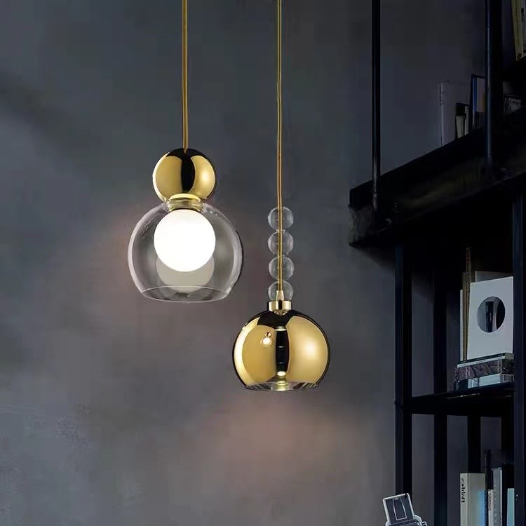 Glass Chandelier Ceiling Luxury Interior Led Design Modern Hanging Lamps Pendant Light