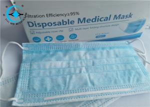 China Medical Grade Disposable Non Woven Face Mask Customized Size / Color wholesale