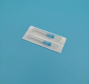 China Disposable Deep Blue Sterile 23g Hypodermic Needle With 0.6mm Out Diameter wholesale