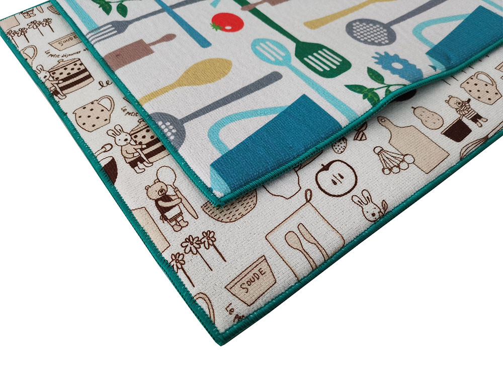 Kitchen Counter Microfiber Dish Drying Mat For Cup Bottle