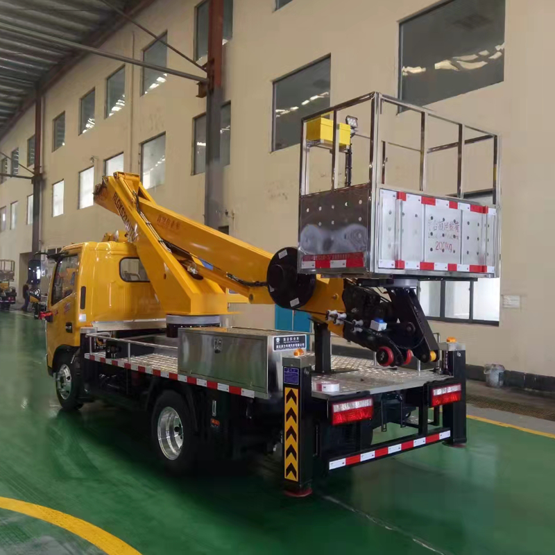 Dongfeng Single Row Telescopic Arm Aerial Work Truck Lift Platform Car Buckect Truck