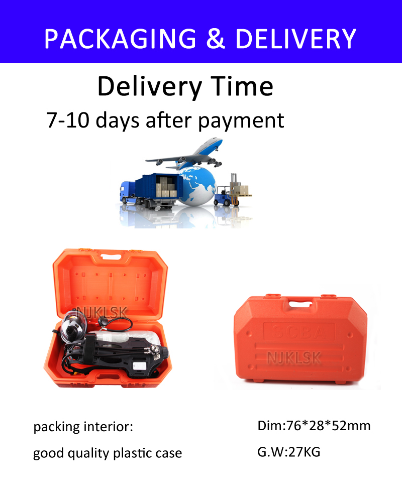 Cylinder 2L Lightweight Emergency Breathing Apparatus 30min For Compressed Air