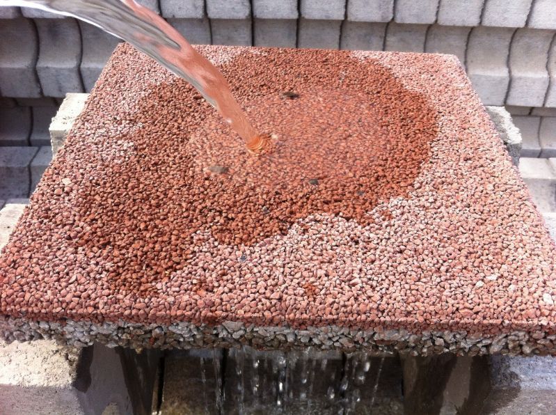 Black / Grey / Red Water Permeable Ceramic Clay Concrete Paving Brick