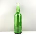 Body Material Glass 750ml Clear Round Olive Oil Bottle for Dispensing and