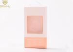 Pink 1500gsm Cardboard Phone Case Packaging Box With Window