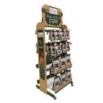Dog Cat Product Clean Toy Food Wood Half Pallet Floor Display Stand Pet Shop