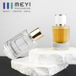 White Perfume Spray Bottle 100ml 0.075ml Cylinder Round