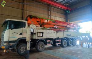 China CIFA 58m Scania Chassis Used Concrete Boom Pump Truck wholesale