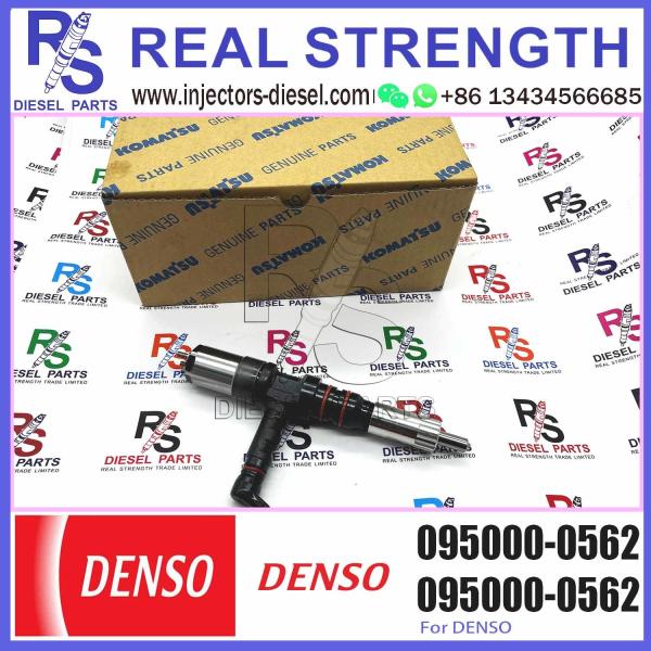6218-11-3101 6218113101 Common Rail Fuel Injector 095000-0562 0950000562 For PC600-8 PC600-7 PC600-6 6D140E 6D140 Engine