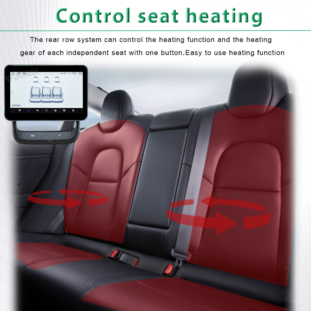 Air Conditional Model 3/Y Tesla Rear Display Back Row Seat CockPit LCD Screen