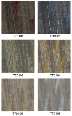 20" X 20" Level Loop Gule Down Custom Print Carpet Tiles With PVC Backing