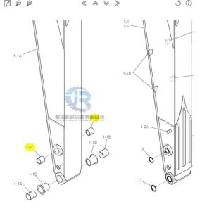 China OEM Sk330-10 Kobelco Excavator Bucket Bushing Lc12b01763p1 wholesale