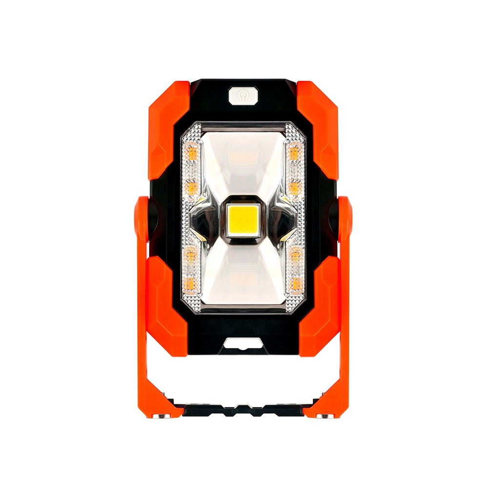 USB LED Solar Light Portable Outdoor Solar Work Light Flood Light Camping Lantern with Built-in Rechargeable Lithium Battery