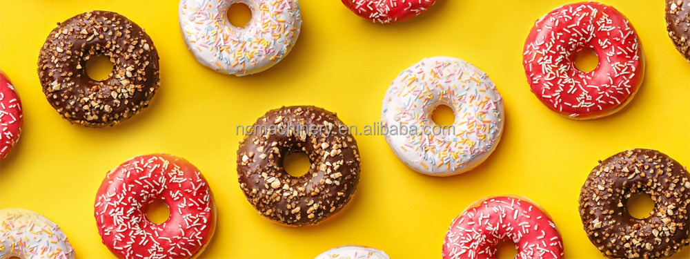 High Productivity Donut Making Line with Customized Voltage Doughnut Maker Machinery