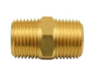 China 3/4&quot; X 3/4&quot; Brass Hex Nipple , 250F Npt Male Thread For Pipe wholesale