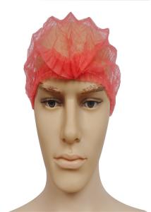China Non Woven Disposable Head Cap / Disposable Hair Cover CE ISO Certificate wholesale