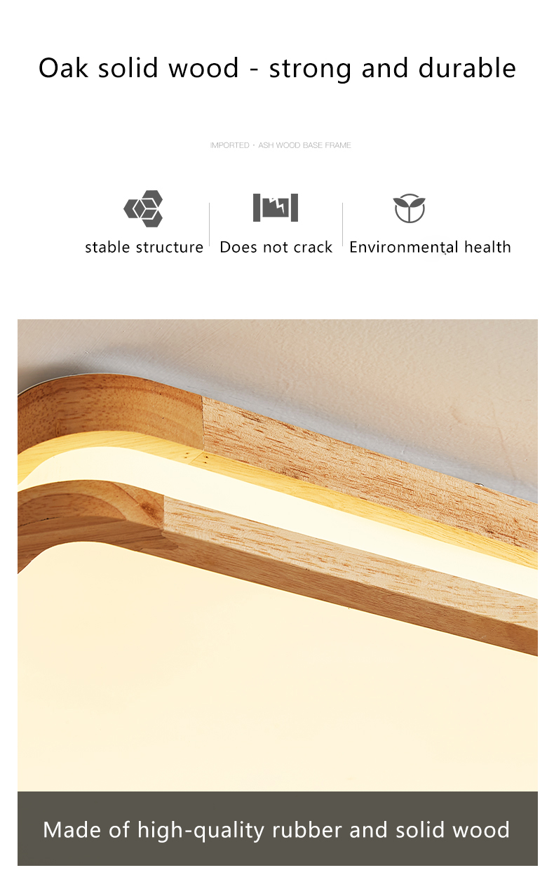 Wood Led Ceiling Lights For Living Room Bedroom Kitchen Ceiling Lamp(WH-WA-59）