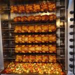 Stainless Steel 3 Rods Chicken Rotisserie Oven Machine Mobile 380volt