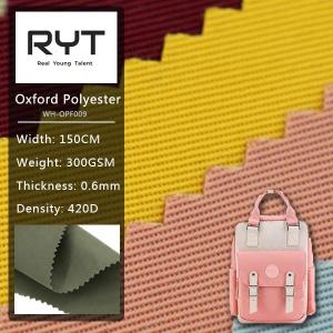 China 100% Nylon Twill 420D Polyester Oxford Waterproof PU Woven Fabric wholesale