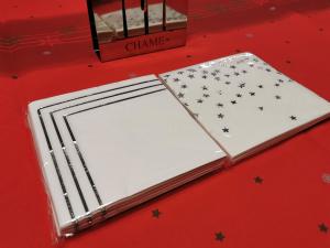 China 3ply Paper Gold Foil Napkins 25*25cm 6 Color Food Grade wholesale