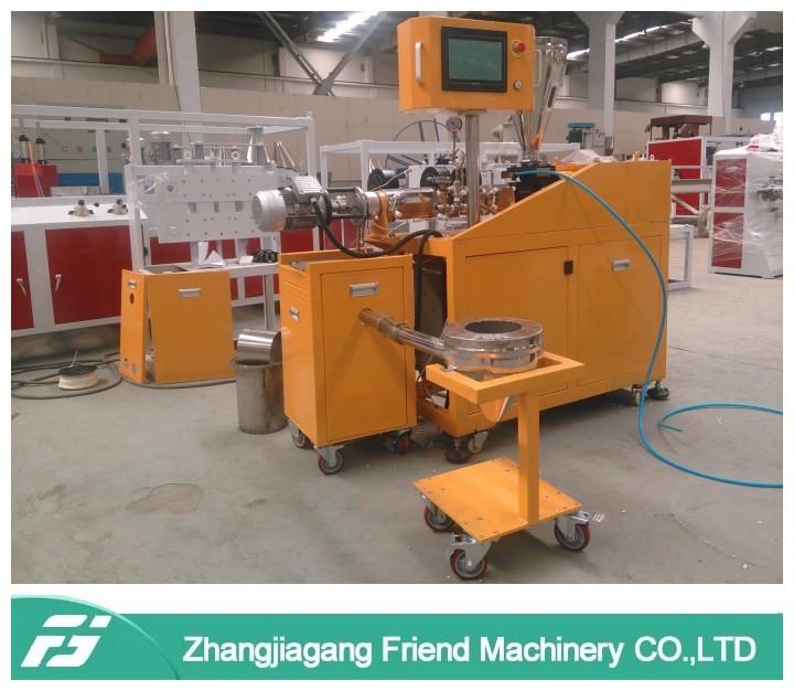 Lab Type 1-2kg PE PET PVC Pelletizing Machine / Plastic Granules Machine PLC Control