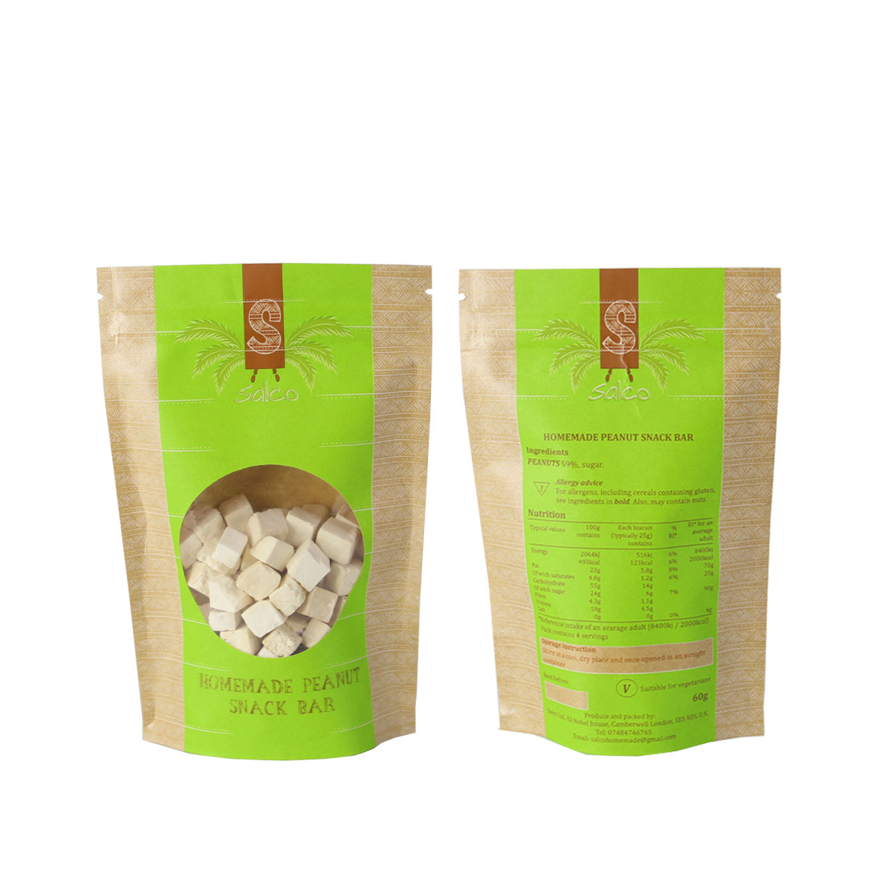 OEM Coffee Stand Up Pouch Flat Bottom Easy Tear Zipper Bag With Valve