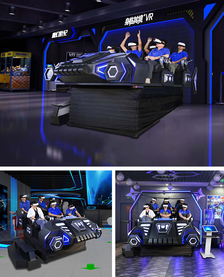 6 Players VR Arcade Simulator Immersive Vibration VR 9D Game Machine