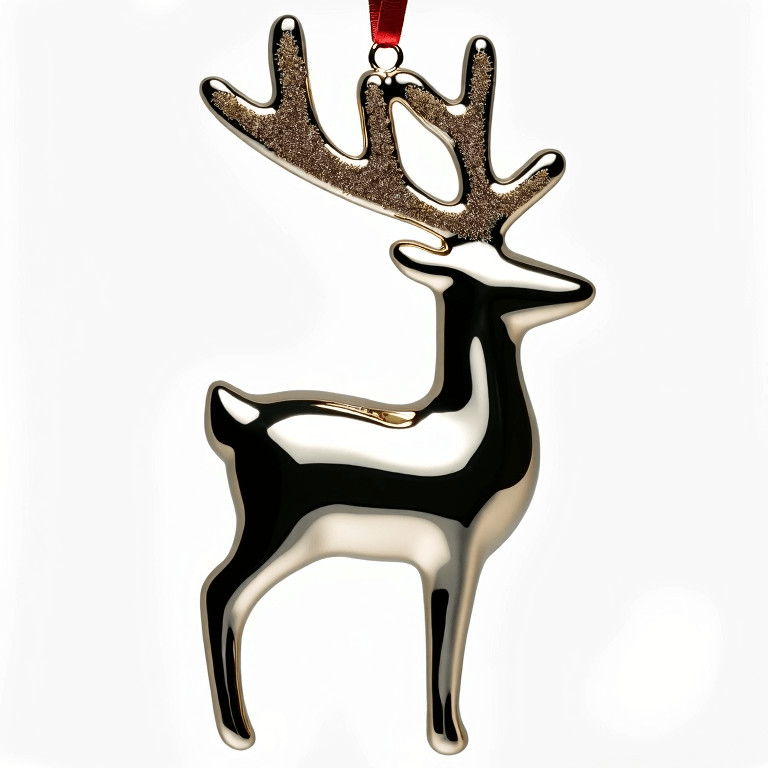 Bring Joy Elegance To Holiday Decor With Majestic Elegance Reindeer Ornament