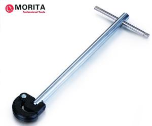 China 280mm/11&quot; basin pipe wrench self-adjustable in 180 degree range carbon steel chrome finishing wholesale