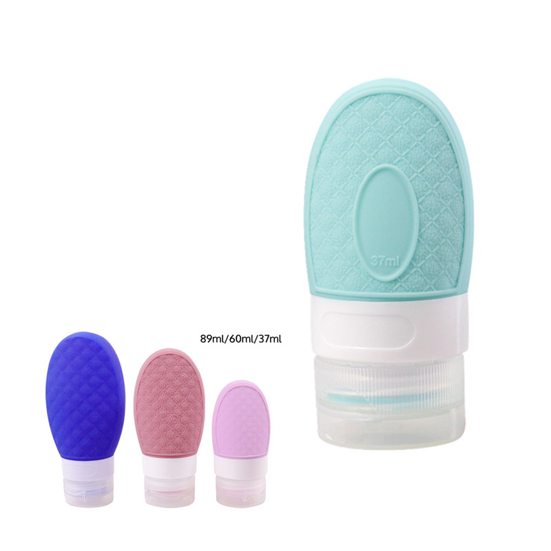 Squeezable Soft Silicone Travel Containers Three Sizes With Different Capacity Optional