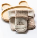 Newborn infant winter baby socks thick and warm organic cotton baby socks