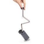 23cm Colorful Silicone Kitchen Product Foldable Stainless Steel Straw