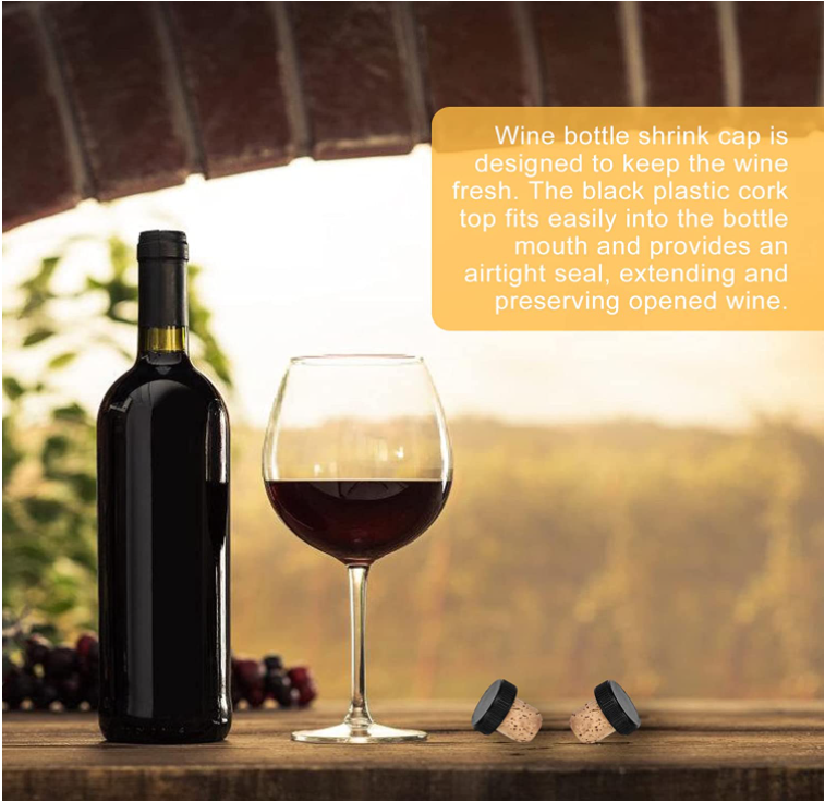 OEM ODM Wine Bottle Sealed Heat Shrink Black PVC Shrink Capsules For Beverage