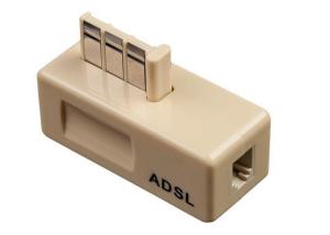 China 6P2C Isolates Modem 2 Pin Telephone Accessories , Telephone ADSL Filter wholesale