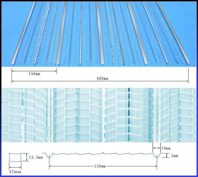 Building Materials Galvanized Steel Sheet Metal Rib Lath