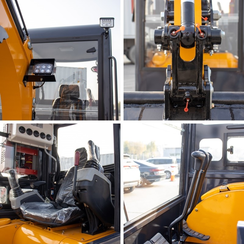 Gradeability 30° Small Hydraulic Excavator Bucket Capacity 0.04m3 Track Width 180mm