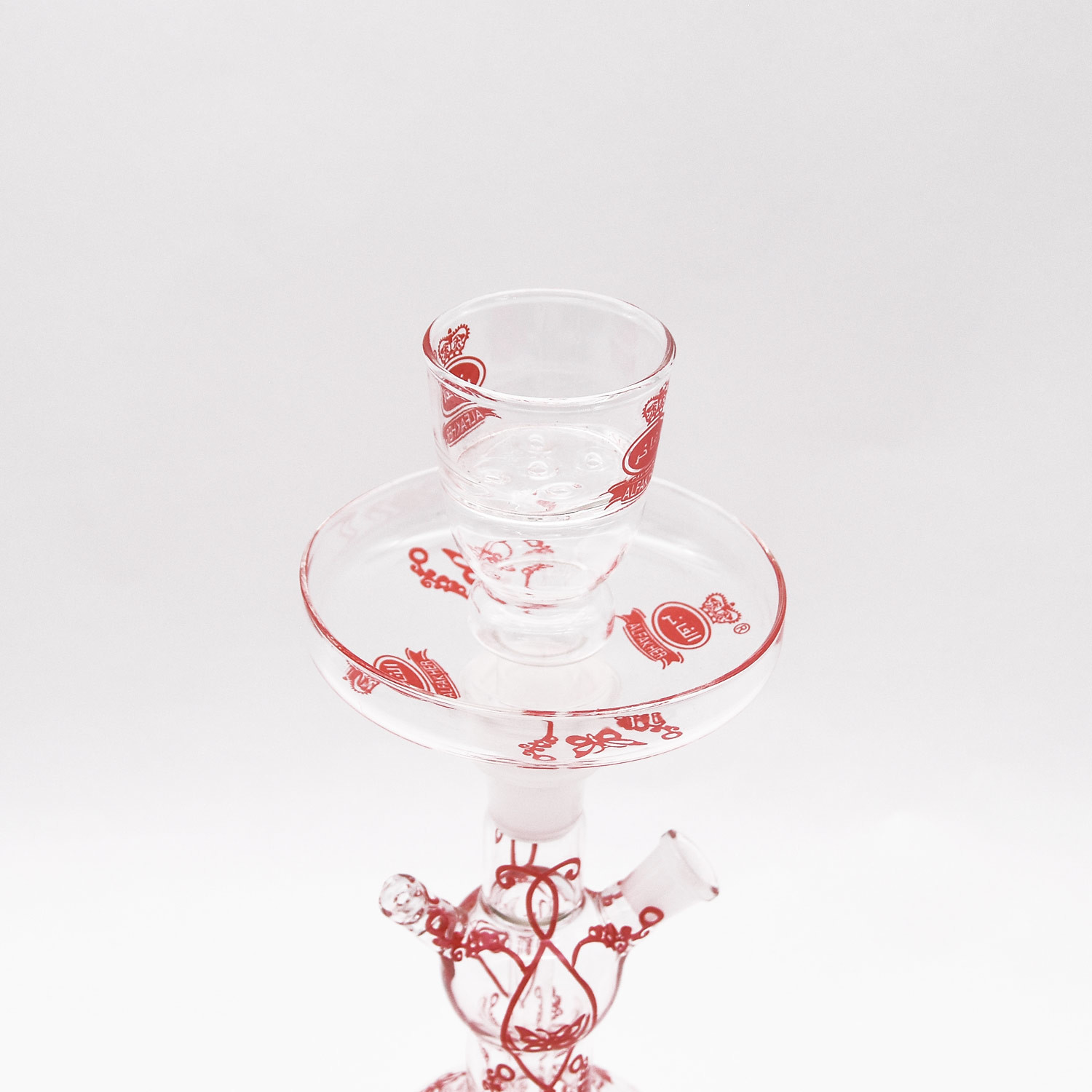 Bars Inhale Borosilicate Glass Water Tobacco Pot