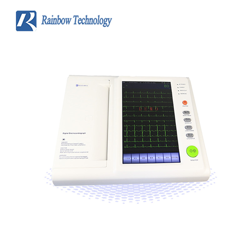 Hospital 100-240V Medical ECG Machine 5.6kg Light Weight auto diagnostic
