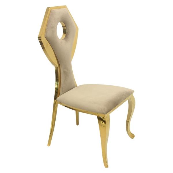 Stainless Steel Frame Padded Dining Room Chairs Modern Marble Dining Room