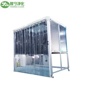 China PMMA Hardwall Pharmaceutical Weighing Booth With Anti - Static Curtain Door wholesale