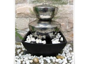 China Outdoor Garden Fountain Sculpture Contemporary Stainless Steel Water Features wholesale
