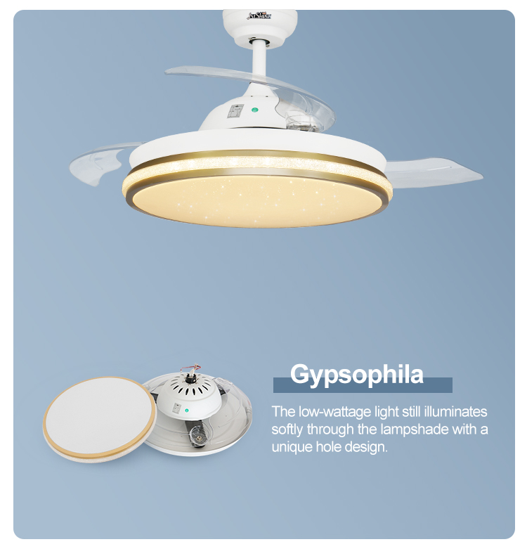 retractable ceiling fan