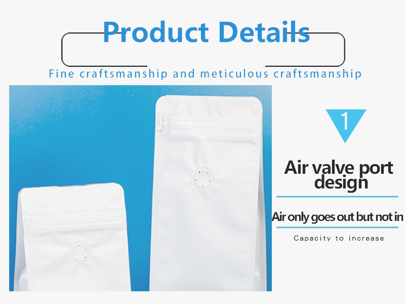Coffee Bean Bags With Valve Air Valve Bag Preserves Freshness Enhances Storage