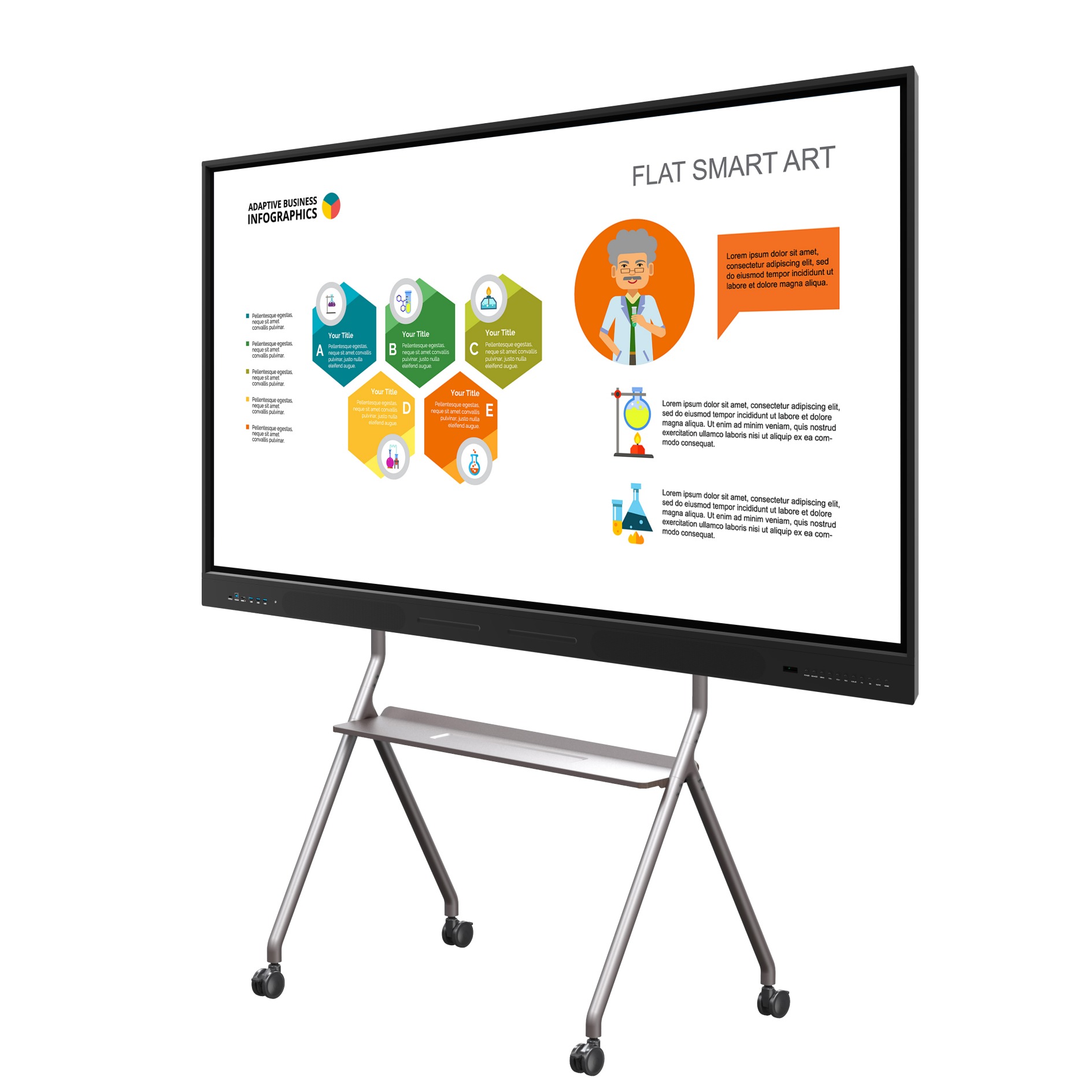 65inch Interactive Flat Panel Pen Finger Touch Interactive Touch Panel 4k Lcd Digital Interactive Smart Boards For Schools Teaching