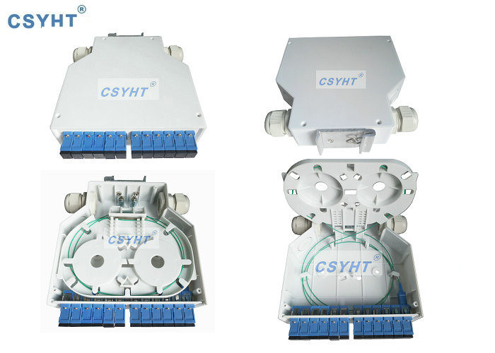 ABS Plastic FTTH CATV Epon Fiber Optic Terminal Box DIN Rail Mounted