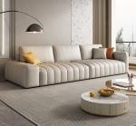 Wood Veneer Commercial Villa Furniture Living Sofa And Tea Table