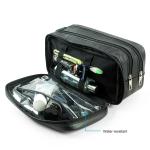 Genuine Leather Toiletry Bag Grooming Shaving Accessory Dopp Kit Portable Travel
