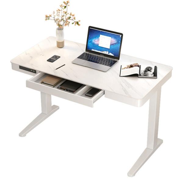 2023 Design Modern Luxury CEO Office Wooden Desk White Electric Table for Adult